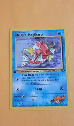 Misty's Magikarp 88/132 1st Edition Gym Challenge Regular Pokemon Card NM - Image 1