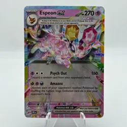 Pokemon TCG Espeon EX Prismatic Evolutions Rainbow Double Rare Holo Card 034/131 - Image 1