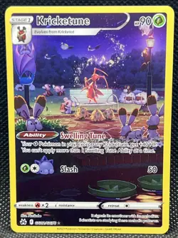 Pokemon TCG Kricketune Crown Zenith: Galarian Gallery Holo Rare Card GG02/GG70 - Image 1