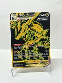 Rayquaza VMAX HP320 Gold Metal Pokemon Card-Collectible Gift Artwork - Image 1