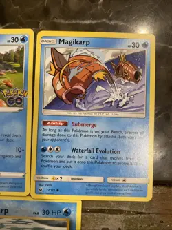 Pokemon Cards X3 Magikarp 2016 XY Evolutions Pokemon Go and Crimson Invasion NM - Image 2