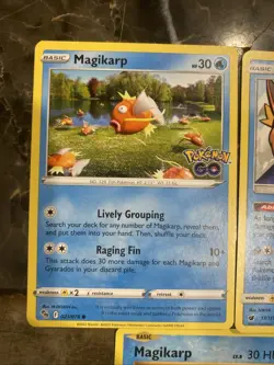 Pokemon Cards X3 Magikarp 2016 XY Evolutions Pokemon Go and Crimson Invasion NM - Image 3