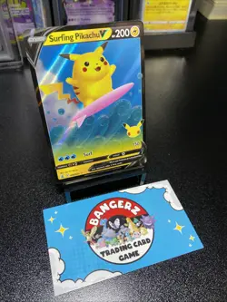 Surfing Pikachu V 008/025 Celebrations Pokemon Card | NM - Image 3