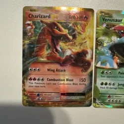 Charizard EX #XY17 Charizard EX 12/108 & Venusaur EX 1/108 (3 Cards) Holo Rares - Image 2