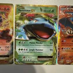 Charizard EX #XY17 Charizard EX 12/108 & Venusaur EX 1/108 (3 Cards) Holo Rares - Image 3