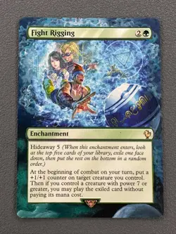 Fight Rigging MTG Final Fantasy Commander Hand Painted Extended Full Altered Art - Image 1