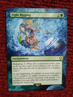 Fight Rigging MTG Final Fantasy Commander Hand Painted Extended Full Altered Art - Image 2