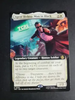 Agent Bishop, Man in Black (Extended Art) Rare MTG Ninja Turtles - Image 1