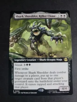 Shark Shredder, Killer Clone (Extended Art) Rare MTG Ninja Turtles - Image 1