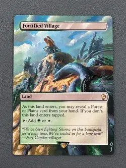 Fortified Village MTG Final Fantasy Commander Hand Painted Altered Art Jeckho - Image 1