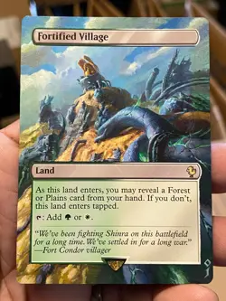 Fortified Village MTG Final Fantasy Commander Hand Painted Altered Art Jeckho - Image 2