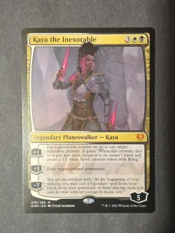 Magic the Gathering NM Planeswalker Kaya the Inexorable Kaldheim Regular - Image 1