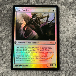 Kor Duelist MTG DCI Promo FOIL Magic The Gathering Uncommon Light Play LP - Image 1