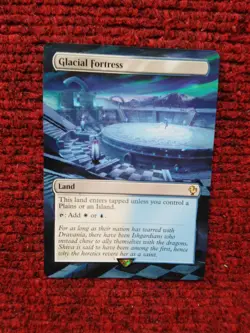 Glacial Fortress MTG Final Fantasy Commander Hand Painted Borderless Altered Art - Image 2
