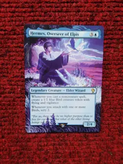 Hermes, Overseer of Elpis MTG Final Fantasy Commander Hand Painted Altered Art v - Image 2