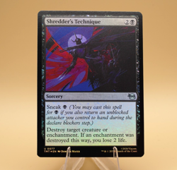 Shredder's Technique | 77 | Uncommon | Foil | TMNT | MTG | Store Promo Eligible - Image 1