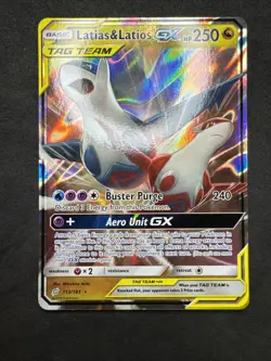 Latias & Latios GX 113/181 Team Up Pokemon TCG Tag Team - Image 1