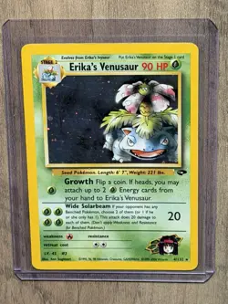 Pokemon TCG Erika's Venusaur 4/132 Gym Challenge Holo WOTC - Image 1
