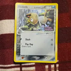 Pokemon Meowth 71/110 Holon Phantoms 50 HP Common Reverse Holo English TCG Card - Image 1