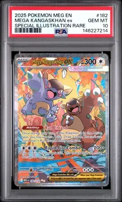 Pokemon TCG Mega Kangaskhan EX 182/132 Mega Evolution PSA 10 - Image 1