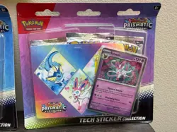 02 Blisters-Pokemon TCG - Prismatic Evolution - Tech Sticker Collection - Sealed - Image 3