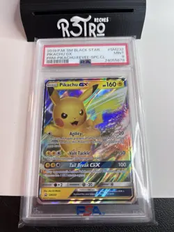 2019 POKEMON SM BLACK STAR PROMO #SM232 PIKACHU GX PSA 9 - Image 1