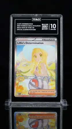 2025 Pokemon Mega Evolutionst 184/132 Lillie's Determination SIR TAG 10 (963) - Image 1