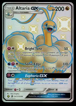 Pokemon Altaria GX SV77/SV94 Sun & Moon Hidden Fates Shiny Vault LP - Image 1