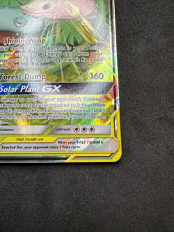 Venusaur & Snivy GX ⭐ 1/236 Holo Rare GX Cosmic Eclipse 2019 Pokemon MP - Image 4