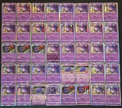 40*Lot Pokemon TCG Chinese Gengar Master Poke Ball Reverse Holo #3 JL89 - Image 1