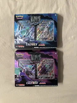 Pokemon Ice & Shadow Rider Calyrex VMAX League Battle Decks tcg 2 Sets - Image 1