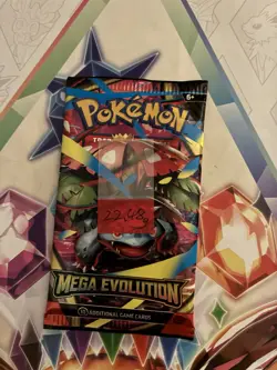 (HEAVY) 22.48g Pokemon TCG Mega Evolution Booster Pack (SEALED)✅ - Image 2