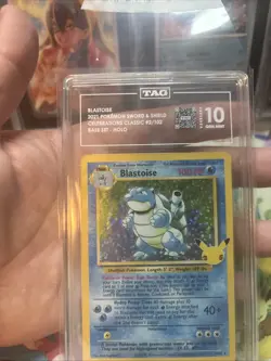 Pokemon Blastoise Celebrations Classic 2/102 TAG 10 Gem Mint - Image 3