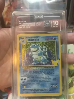 Pokemon Blastoise Celebrations Classic 2/102 TAG 10 Gem Mint - Image 4