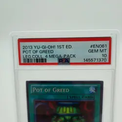 PSA 10 Pot Of Greed - LCJW-EN061 - Secret Rare - 1st Edition Joey’s World - Image 3