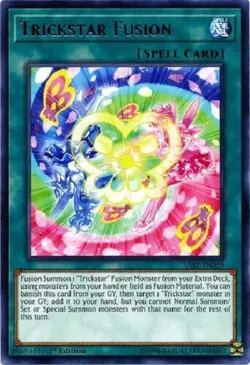 Trickstar Fusion - SAST-EN059 - Rare 1st Edition Savage Strike 1st Ed - Yugioh - Image 1