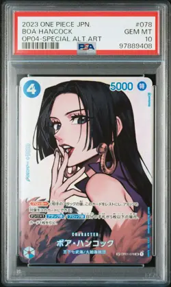 2023 ONE PIECE JPN OP04-KINGDOMS OF INTRIGUE #078 BOA HANCOCK PSA 10 - Image 1
