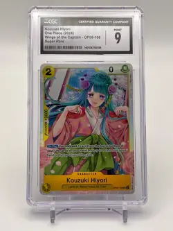 Kouzuki Hiyori One Piece (2024) Wings of the Captain OP06-106 Super Rare CGC 9 - Image 1