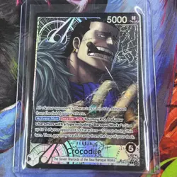 ONE PIECE THE AZURE SEA'S SEVEN CROCODILE ALT ART LEADER OP14-079 ALTERNATE ART - Image 1