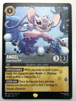 Disney Lorcana WinterSpell, Angel - Experiment, 191/2 Legendary, 191/204, Normal - Image 1