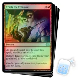 FOIL TRASH FOR TREASURE X4 Double Masters Magic MTG MINT CARD - Image 1