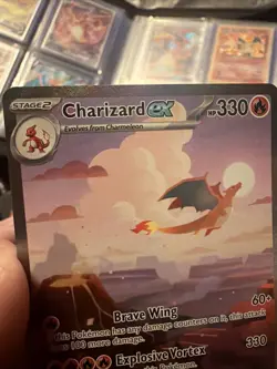 Pokemon TCG Charizard EX Scarlet & Violet 151 Card 199/165 Sir Ultra Rare - Image 3