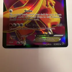 Charizard EX Ultra Rare Full Art Holo Pokemon Card Flashfire 100/106 English - Image 3