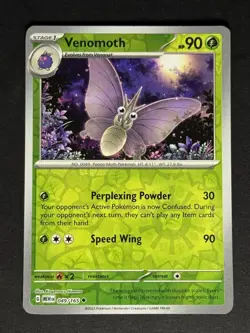 Venomoth #049/165 Reverse Holo SV: Scarlet & Violet 151 Pokemon Card TCG - Image 1
