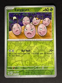 Exeggcute #102/165 Reverse Holo SV: Scarlet & Violet 151 Pokemon Card TCG - Image 1