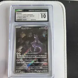 Pokemon Mewtwo CGC 10 Art Rare Holo Sv2a Card 151 183/165 Japanese - Image 1