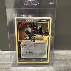 Pokemon TCG Greninja Star SWSH144 Celebrations Blackstar Promo Shiny Holo Card - Image 1