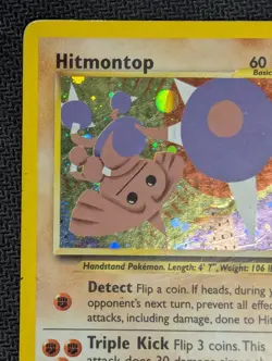 Pokemon TCG Hitmontop Neo Discovery Holo Rare Card 3/75 WOTC, HP Condition - Image 3