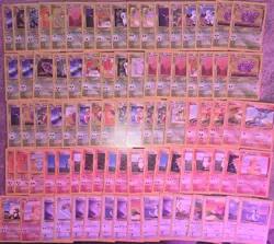 200 Vintage Pokemon Cards WOTC Lot Base Jungle Fossil LP/MP Bulk Mix Cards - Image 2