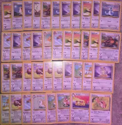 200 Vintage Pokemon Cards WOTC Lot Base Jungle Fossil LP/MP Bulk Mix Cards - Image 3